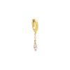 Colored Marquise Dangling Chain Huggie Earring sold by Adina Eden's