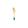 Colored Marquise Dangling Chain Huggie Earring sold by Adina Eden's