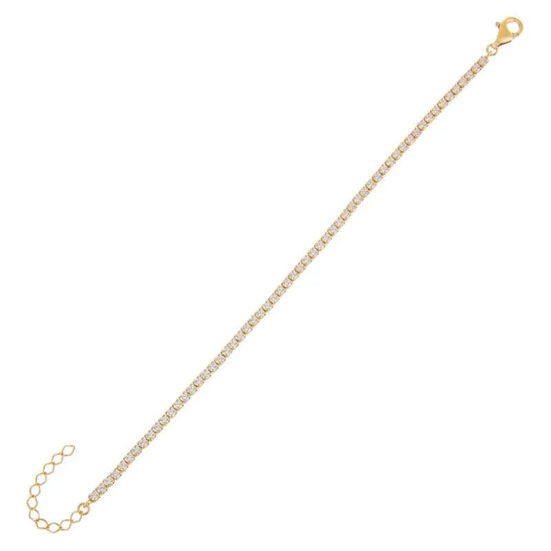 Thin Tennis Bracelet sold by Adina Eden's