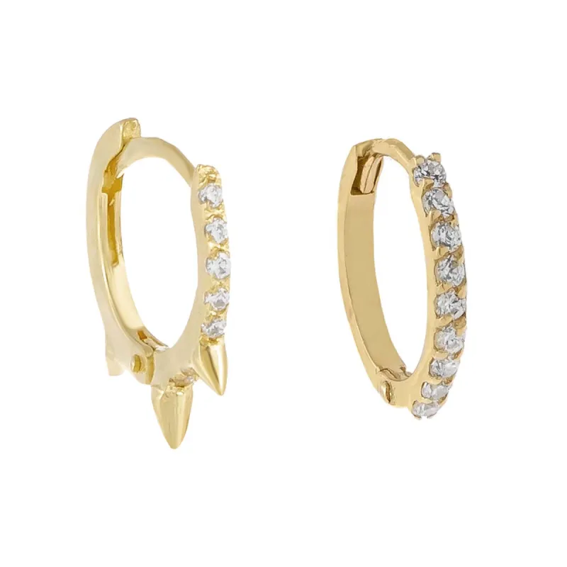 CZ Cartilage Earring Combo Set 14K sold by Adina Eden's