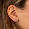 Pavé Evil Eye Threaded Ball Stud Earring sold by Adina Eden's