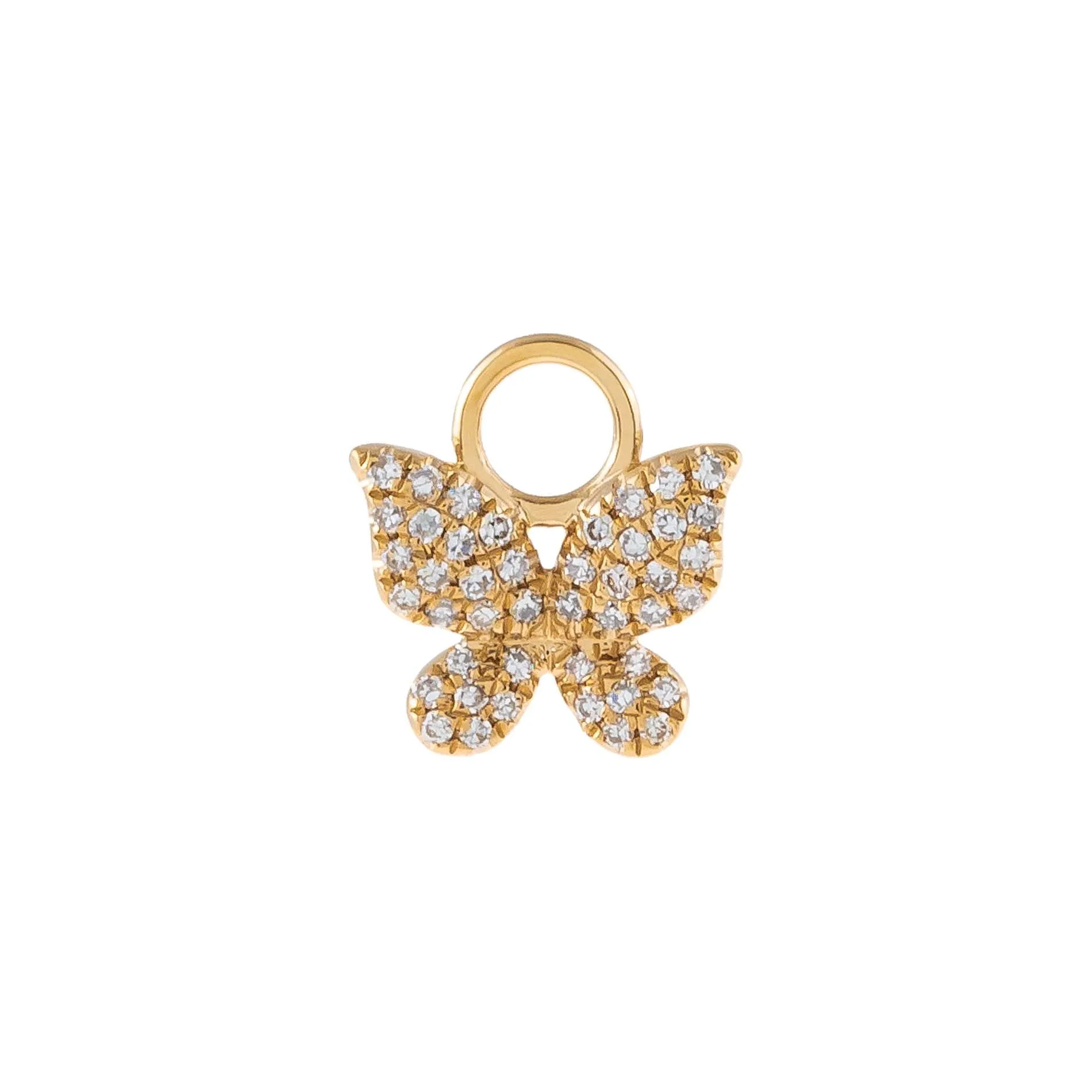 Diamond Butterfly Earring Charm 14K sold by Adina Eden's product image thumbnail 2