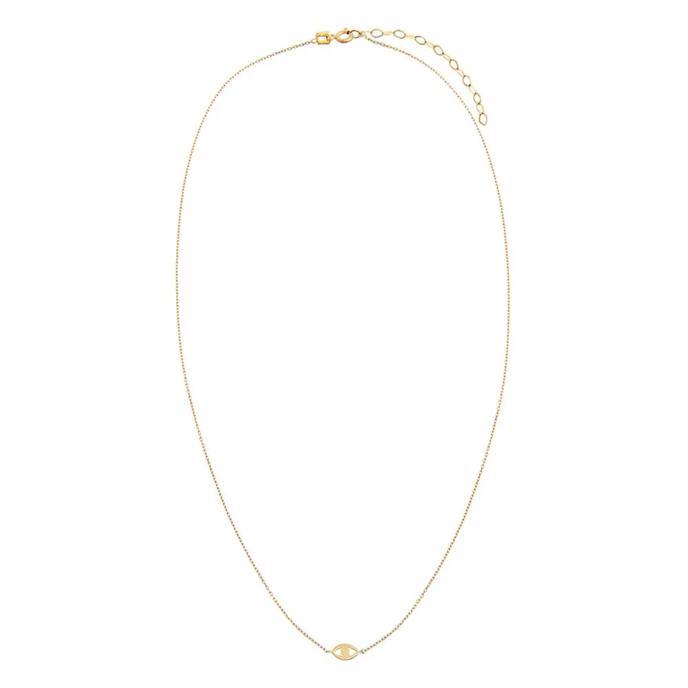 Mini Solid Evil Eye Necklace 14K sold by Adina Eden's product image thumbnail 4