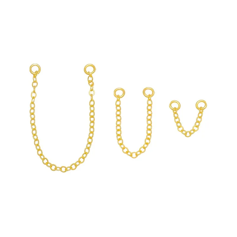 Double Earring Chain Connector Combo Set sold by Adina Eden's