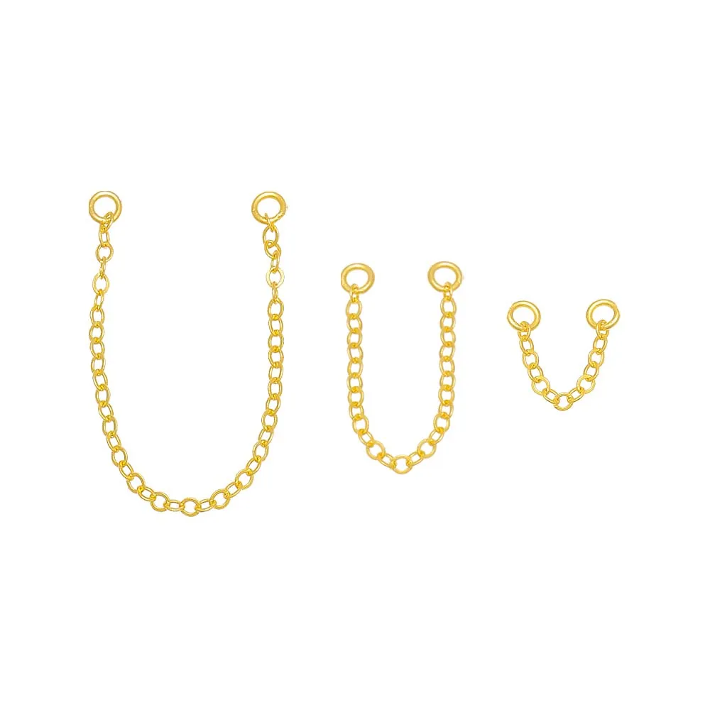 Double Earring Chain Connector Combo Set sold by Adina Eden's