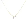 Dainty Diamond Charm Necklace 14K sold by Adina Eden's