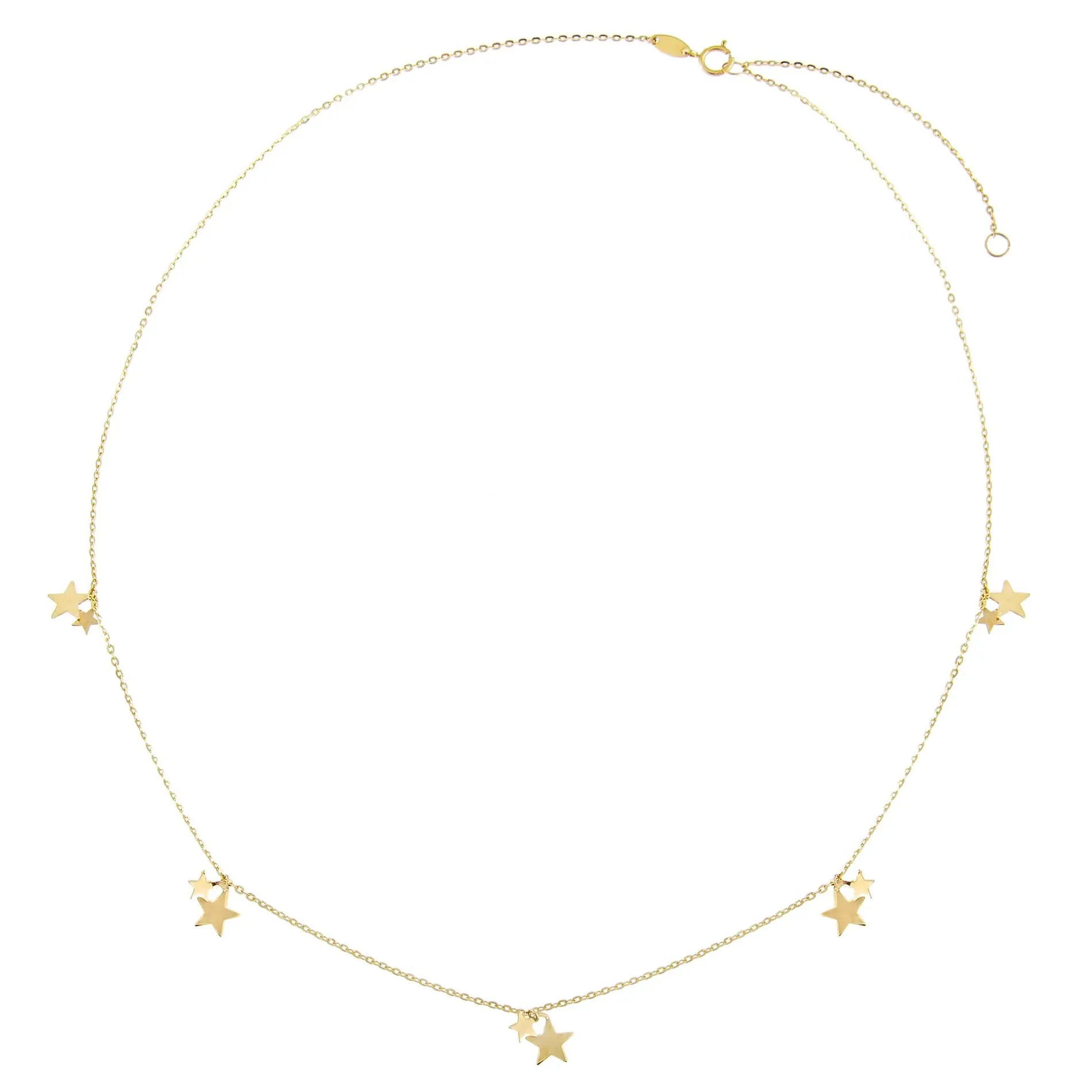 Mini Dangling Stars Necklace 14K sold by Adina Eden's product image thumbnail 3