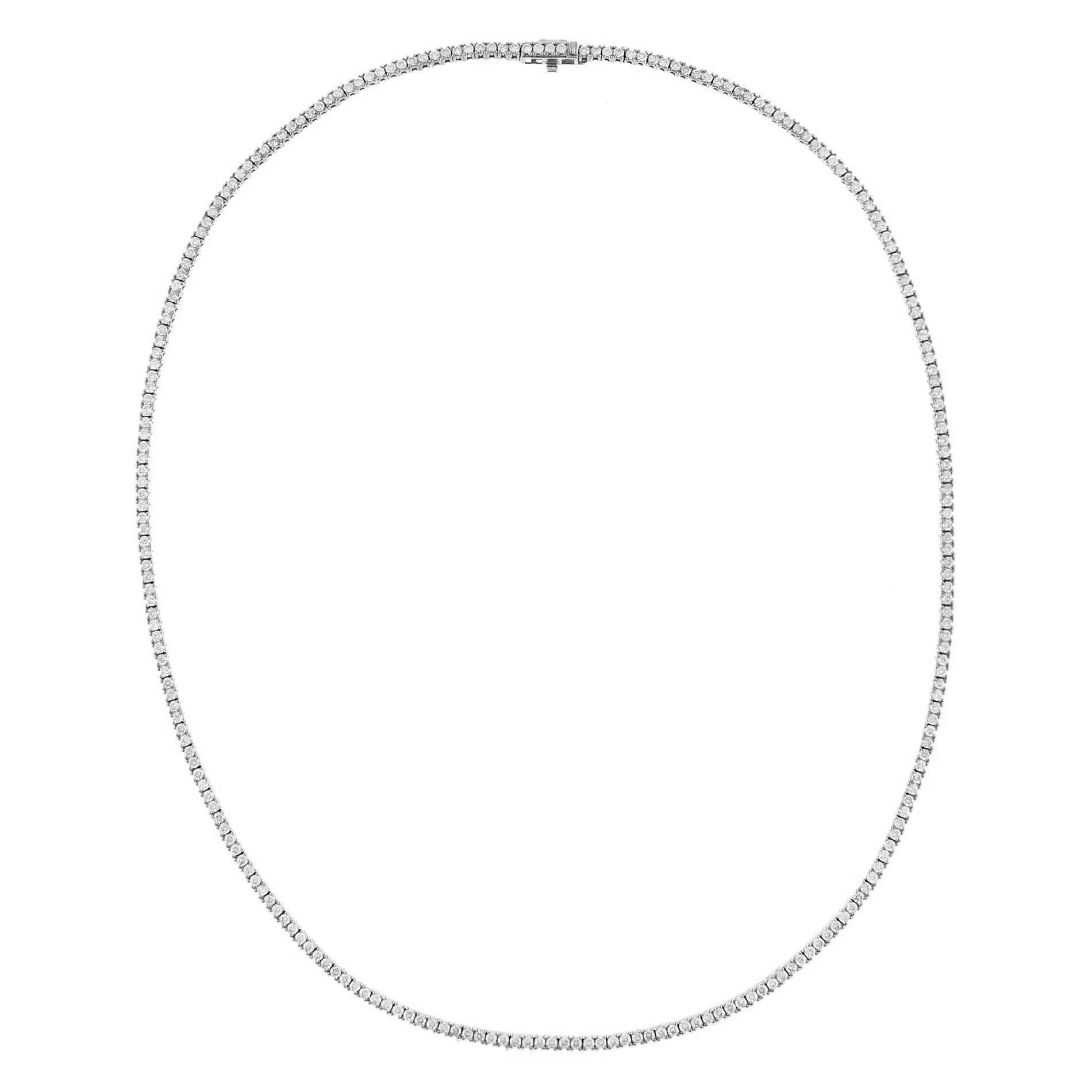 Diamond Thin Tennis Necklace 14K sold by Adina Eden's product image thumbnail 5