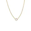 Pave Outline Four Leaf Clover CZ Necklace sold by Adina Eden's