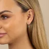 Colored CZ Teardrop Drop Stud Earring sold by Adina Eden's