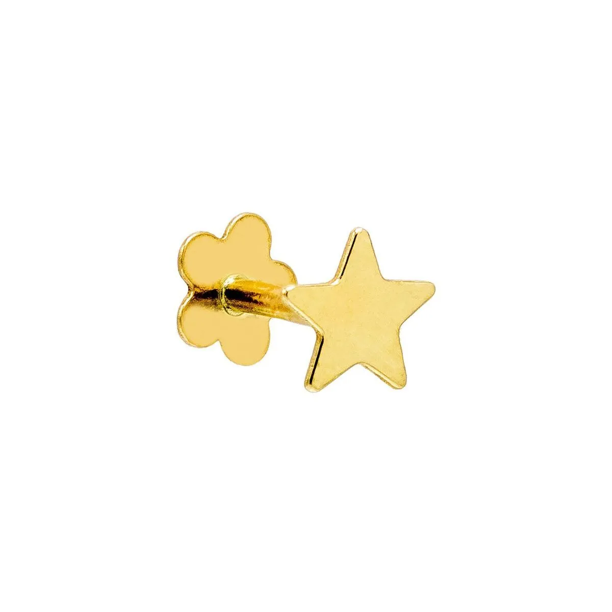 Star Threader Stud Earring 14K sold by Adina Eden's