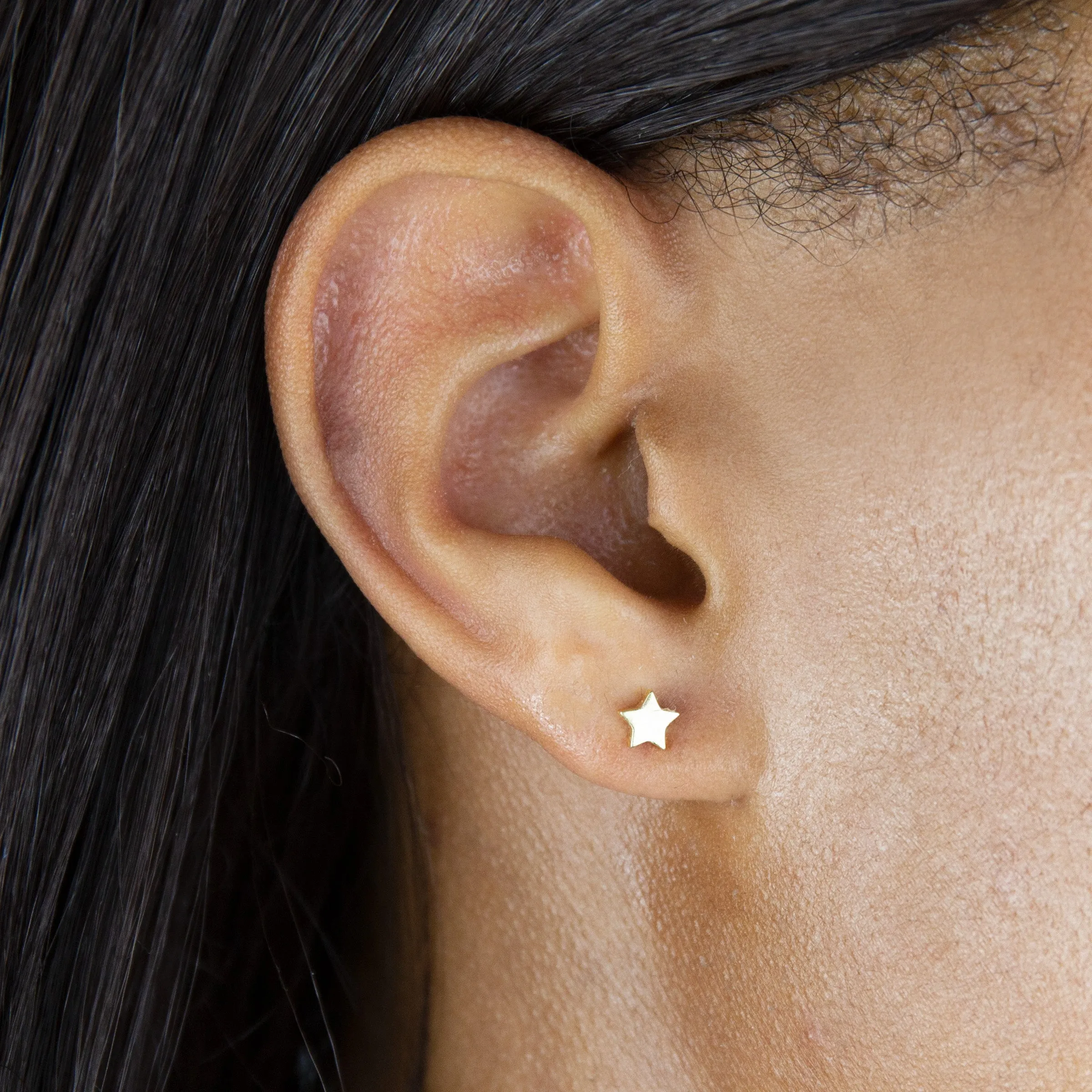 Star Threader Stud Earring 14K sold by Adina Eden's product image thumbnail 2
