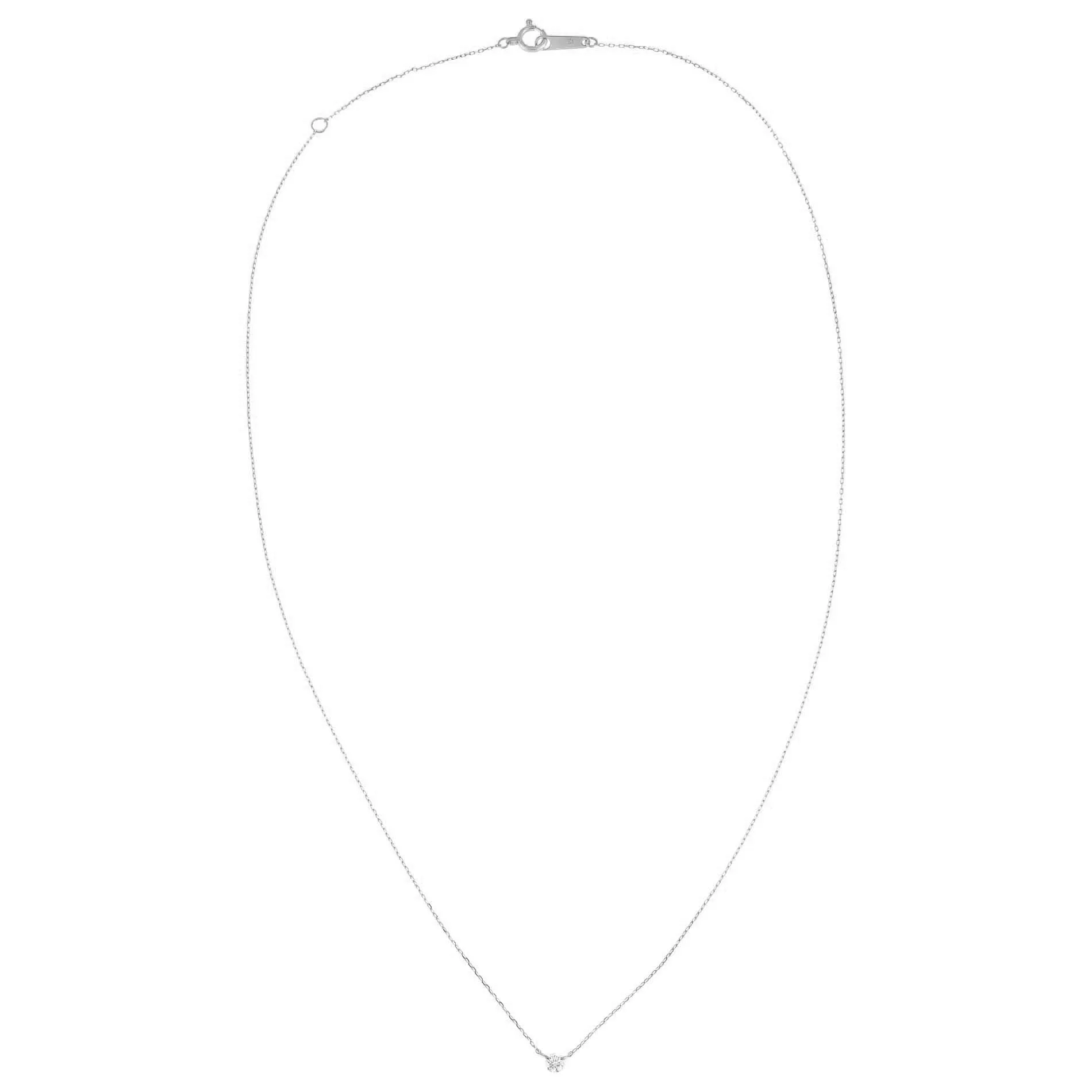 Tiny Diamond Solitaire Necklace 14K sold by Adina Eden's product image thumbnail 2