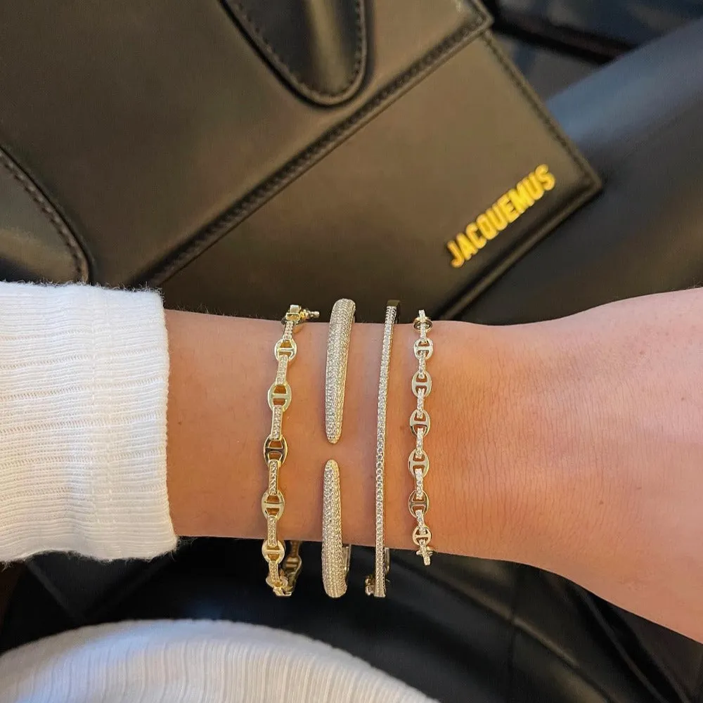 Pavé Claw Bangle sold by Adina Eden's product image thumbnail 4