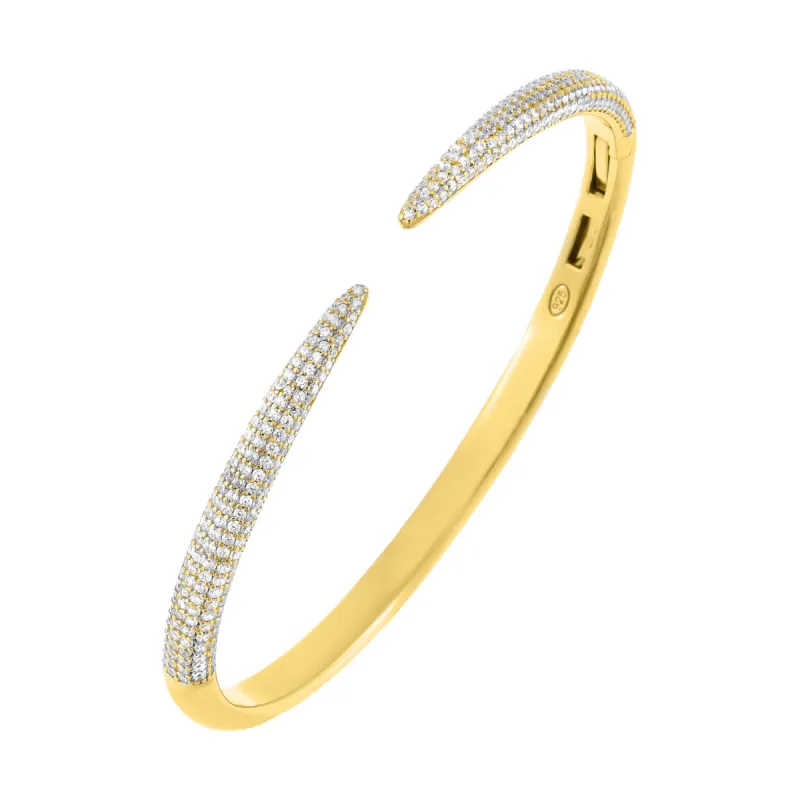 Pavé Claw Bangle sold by Adina Eden's