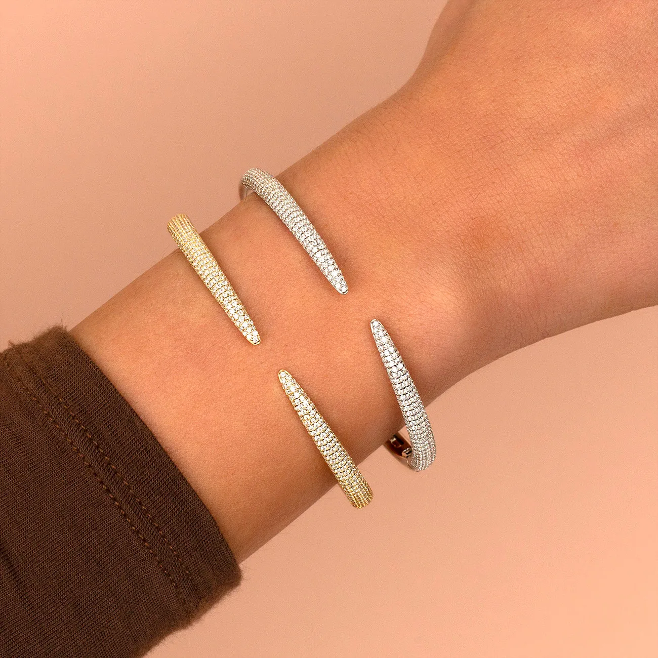 Pavé Claw Bangle sold by Adina Eden's product image thumbnail 2