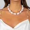 Large Pearl Toggle Necklace sold by Adina Eden's
