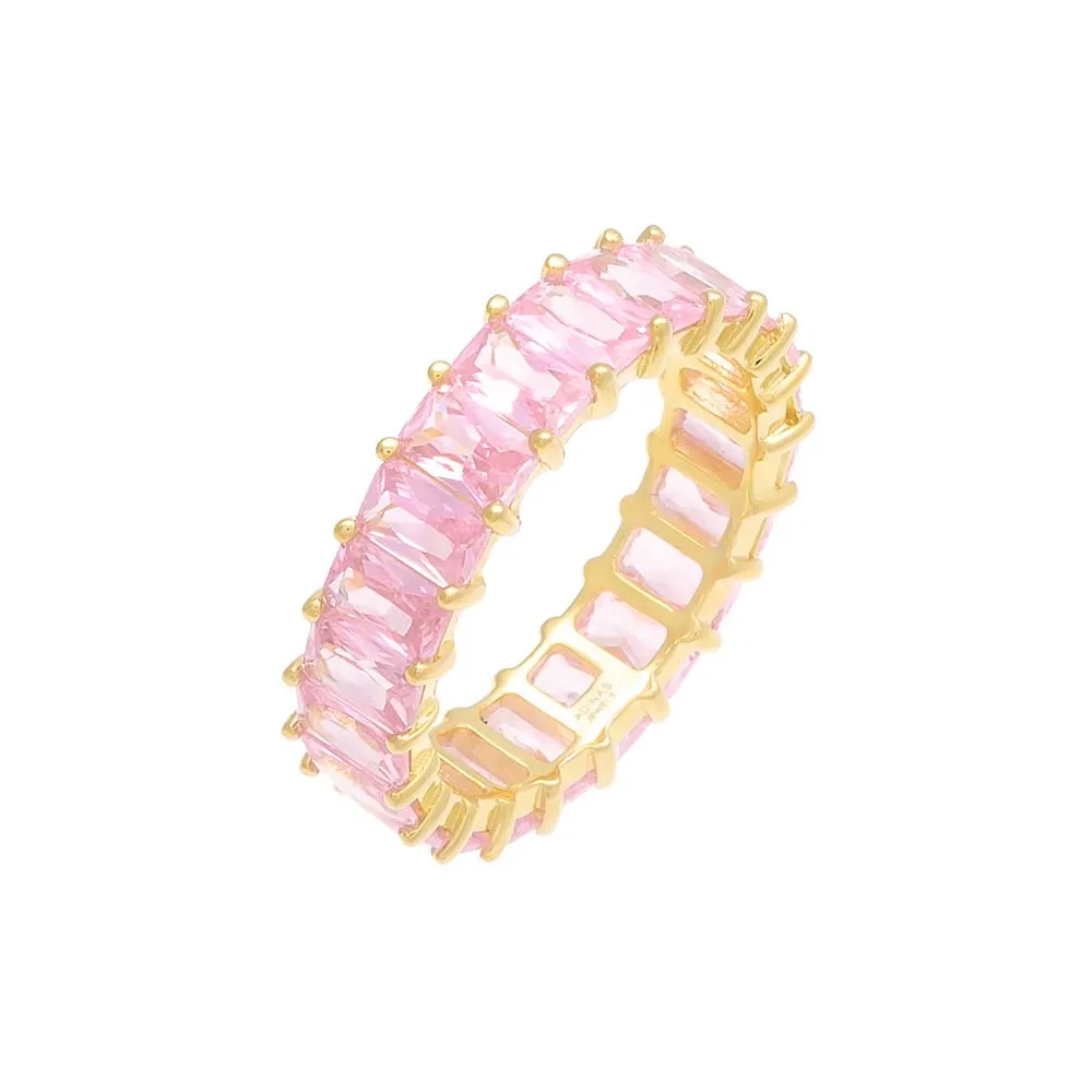 Sapphire Pink Eternity Band sold by Adina Eden's