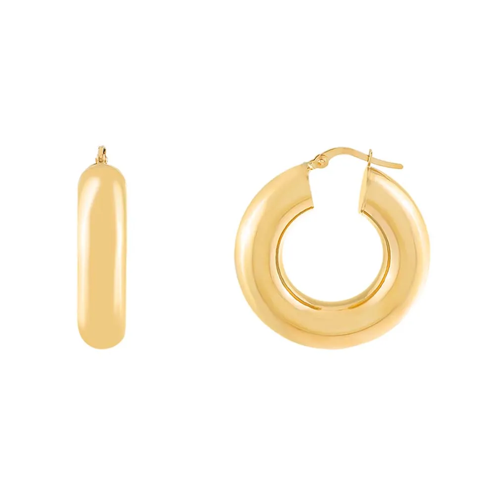 Tire Hoop Earring 14K sold by Adina Eden's product image thumbnail 3