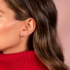Mini Dangling Diamond Star Huggie Earring 14K sold by Adina Eden's