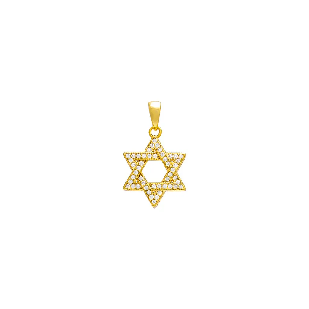 Pavé Star Of David Necklace Charm sold by Adina Eden's