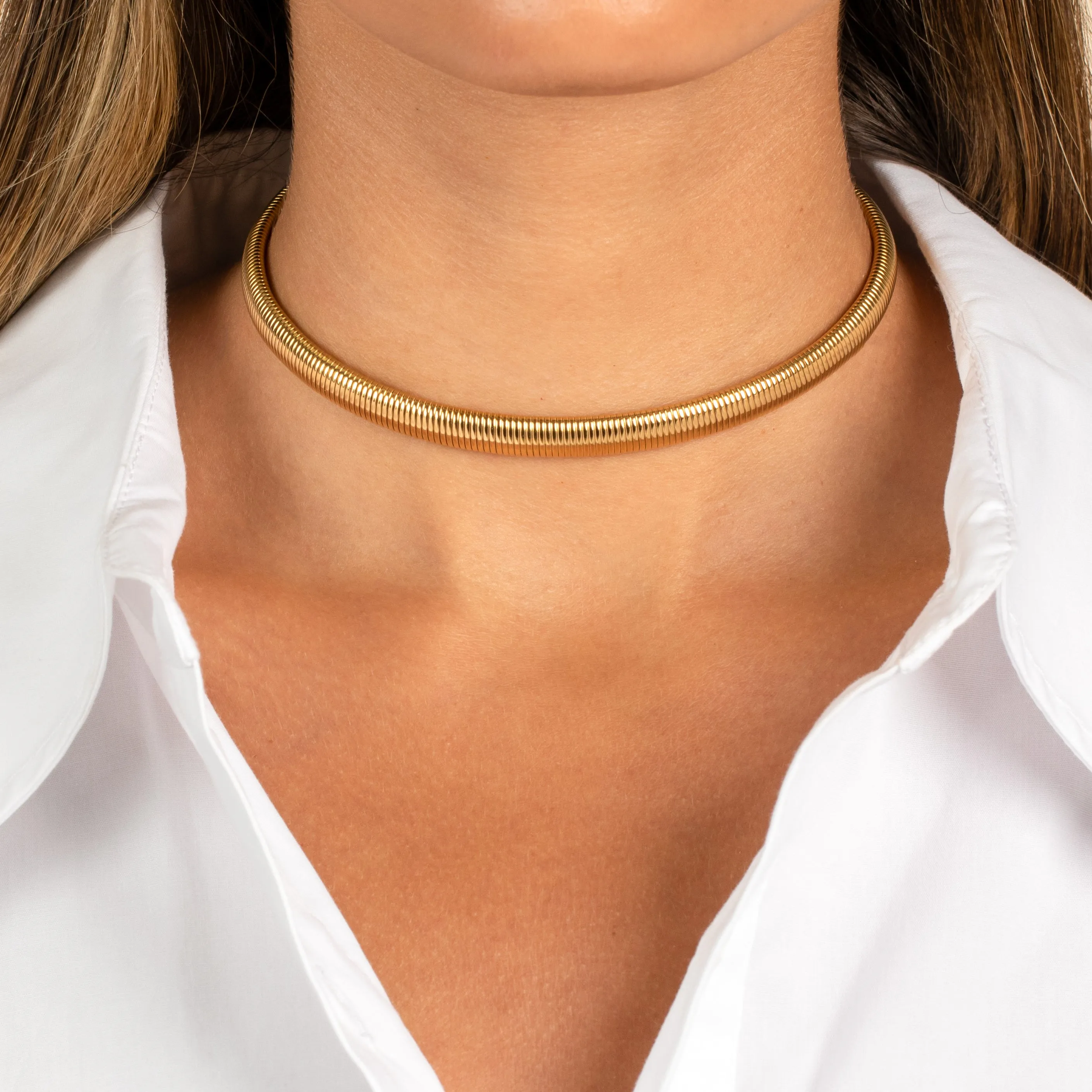 Thin Snake Chain Choker sold by Adina Eden's product image thumbnail 2