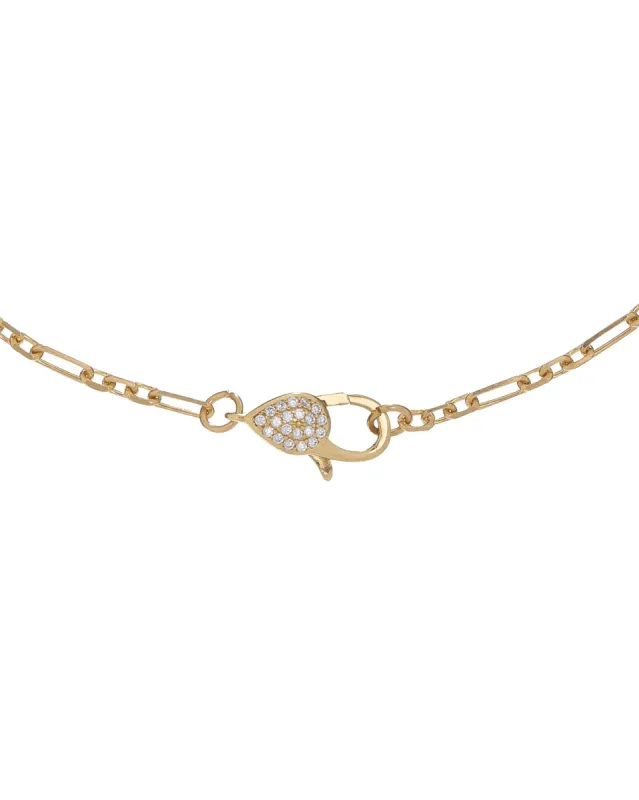 CZ Clasp Chain Choker sold by Adina Eden's