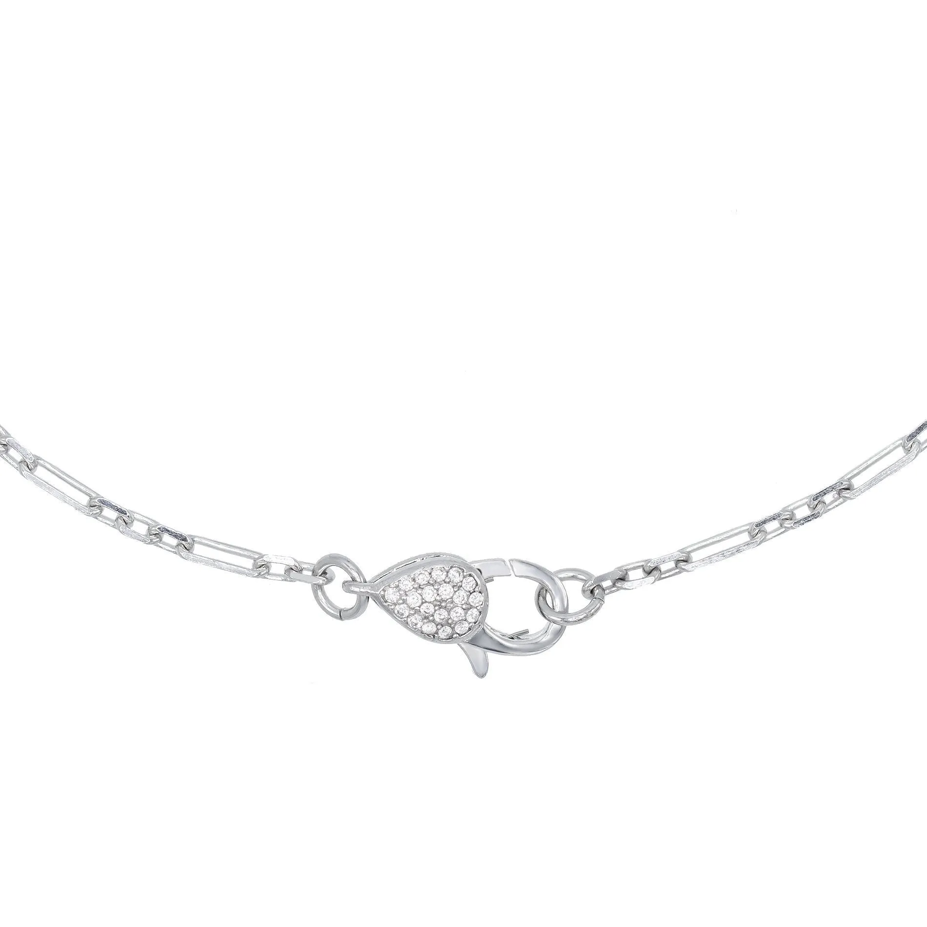 CZ Clasp Chain Choker sold by Adina Eden's product image thumbnail 3