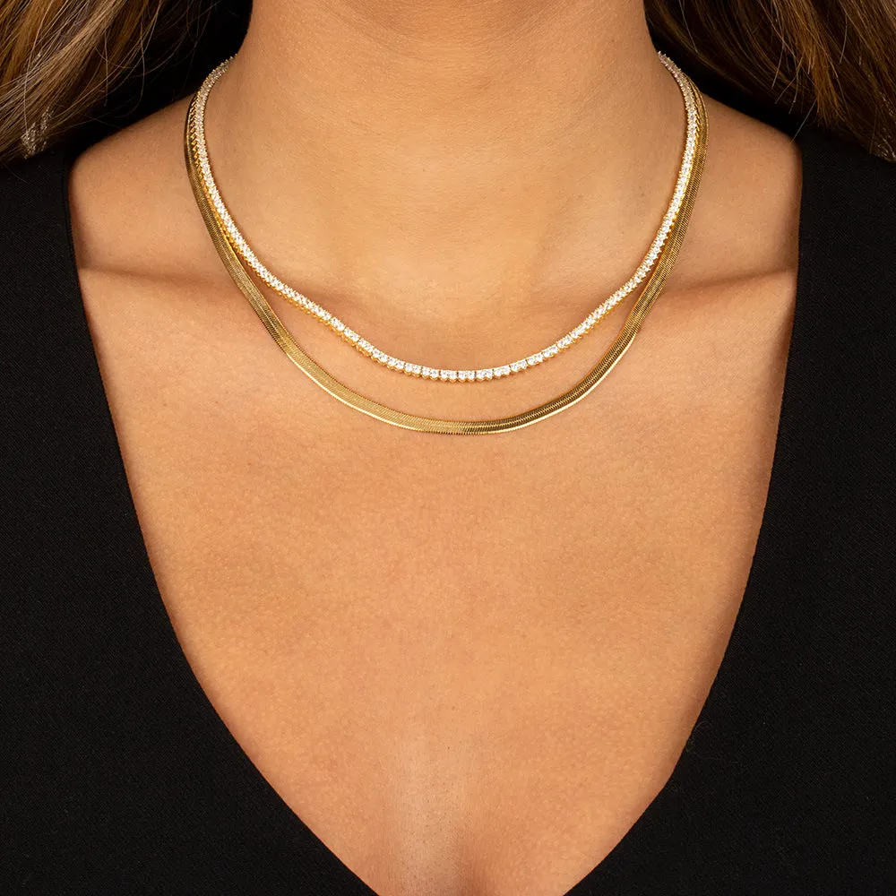 Tennis & Chain Necklace Combo Set sold by Adina Eden's product image thumbnail 2