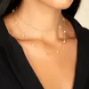 Pearl Embedded Chain Necklace sold by Adina Eden's