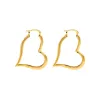 Solid Heart Shape Open Hoop Earring sold by Adina Eden's