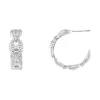 Pavé Accent Mariner Hoop Earring sold by Adina Eden's