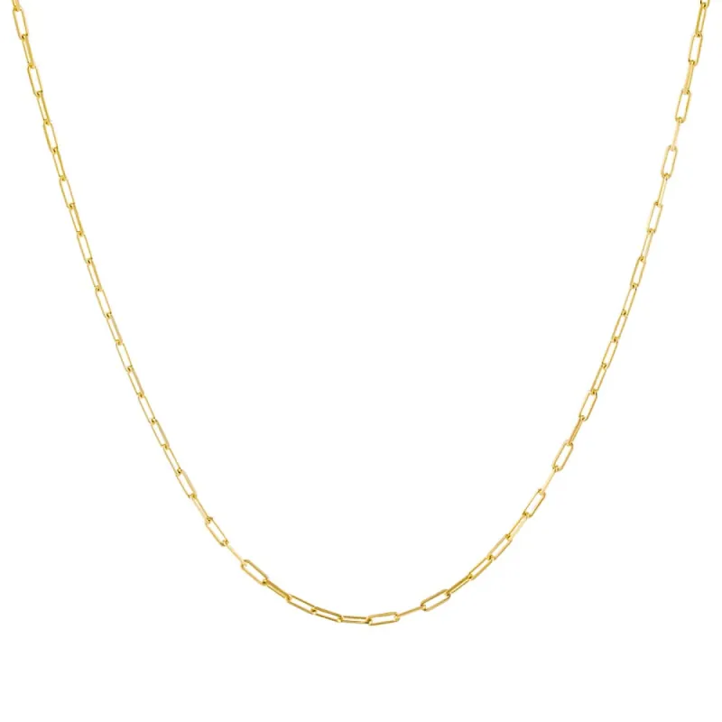Thin Paperclip Necklace sold by Adina Eden's