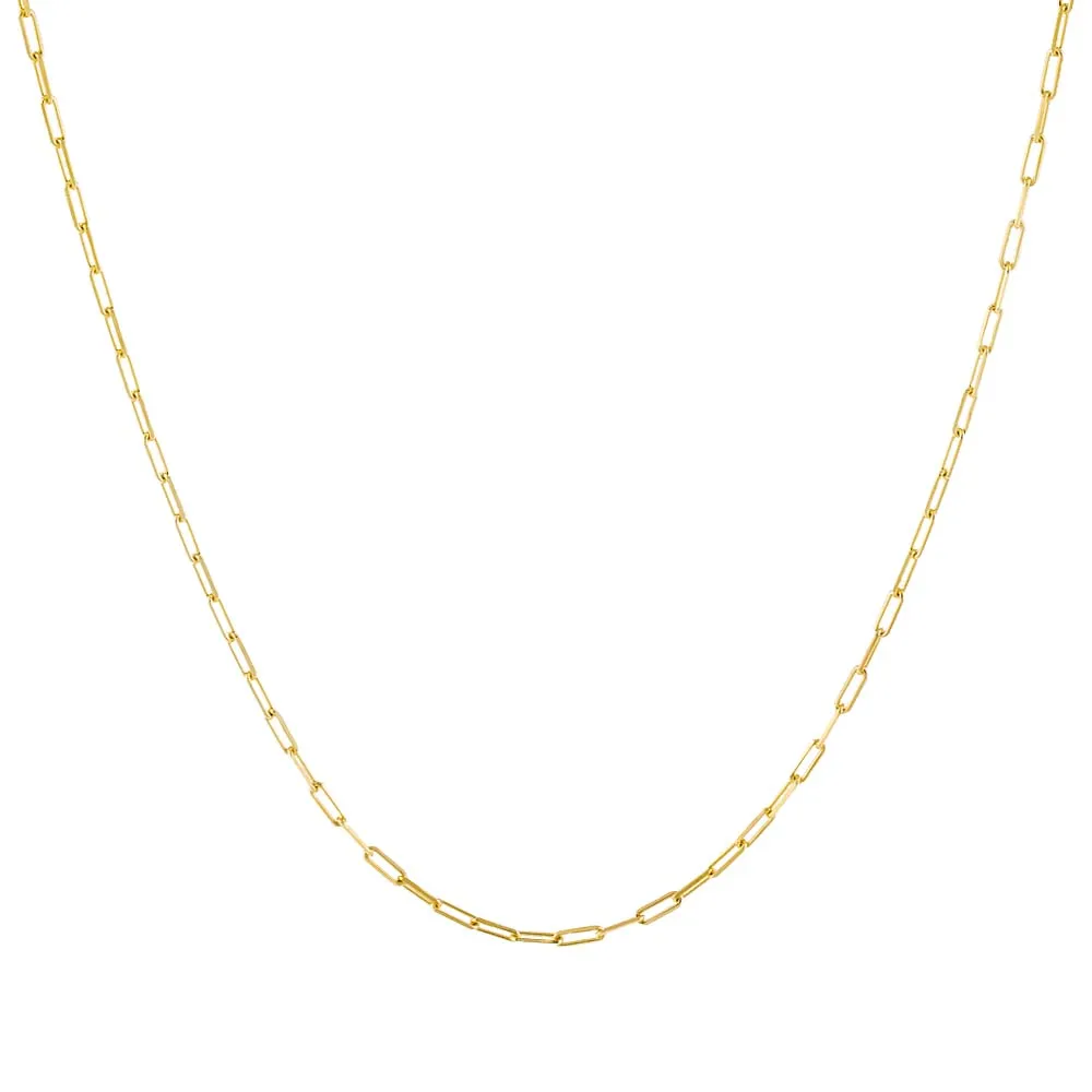 Thin Paperclip Necklace sold by Adina Eden's