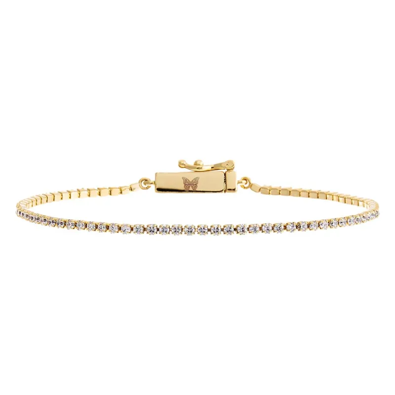 Classic Thin Tennis Bracelet sold by Adina Eden's