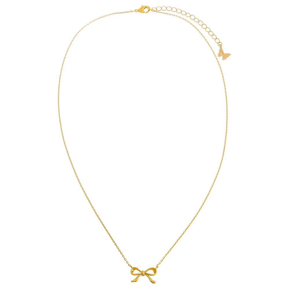 Solid Bow Tie Necklace sold by Adina Eden's product image thumbnail 3