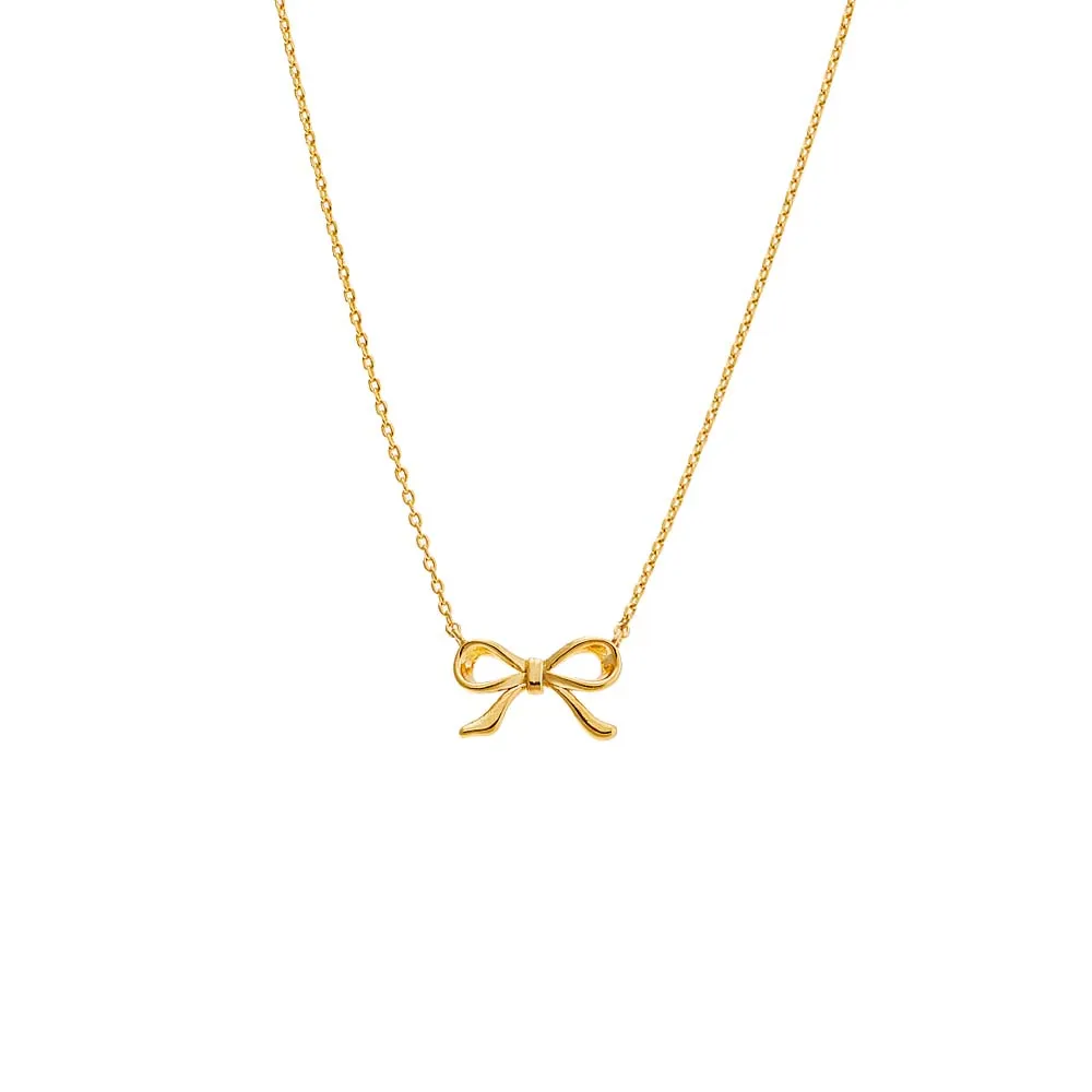 Solid Bow Tie Necklace sold by Adina Eden's