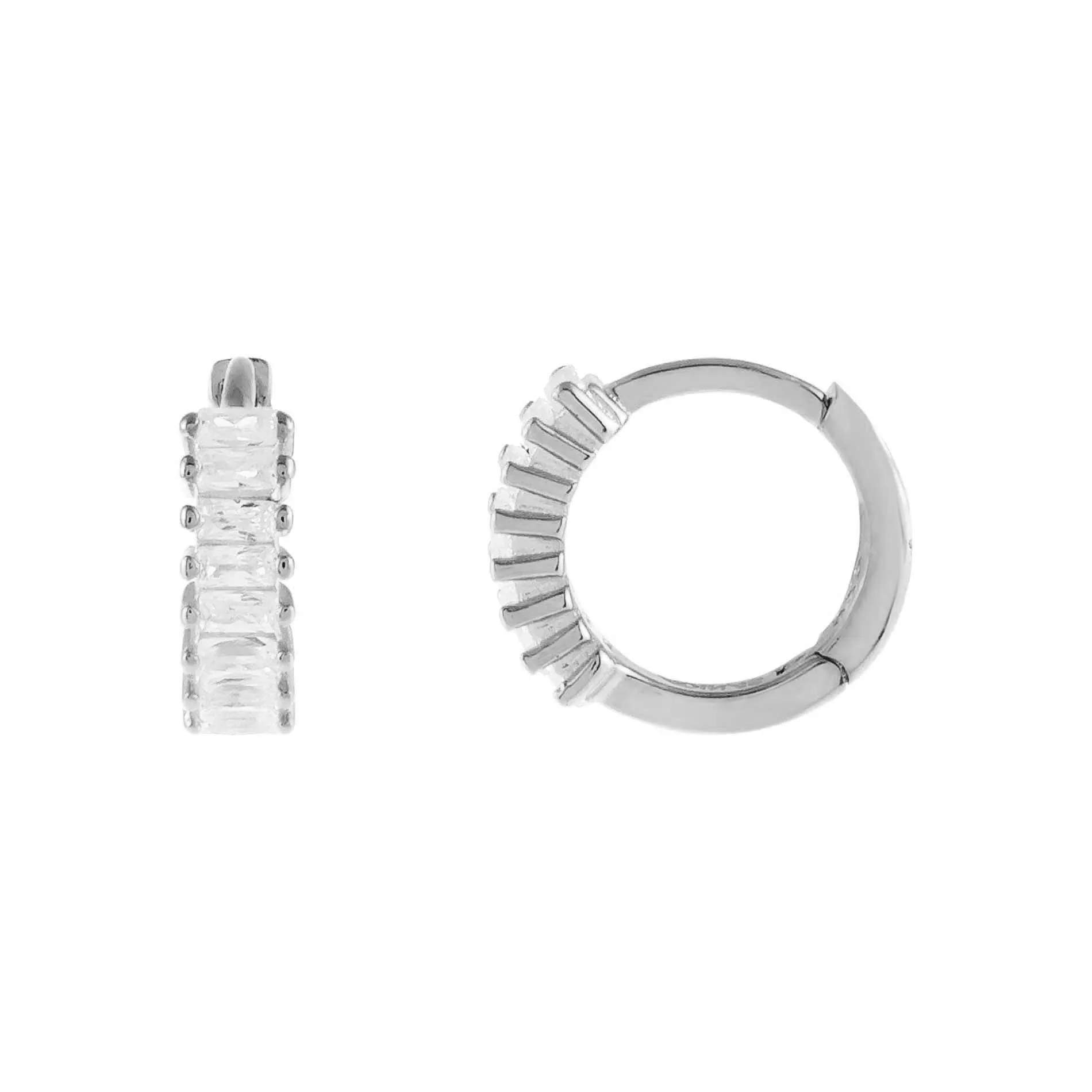 Baguette Huggie Earring sold by Adina Eden's product image thumbnail 3