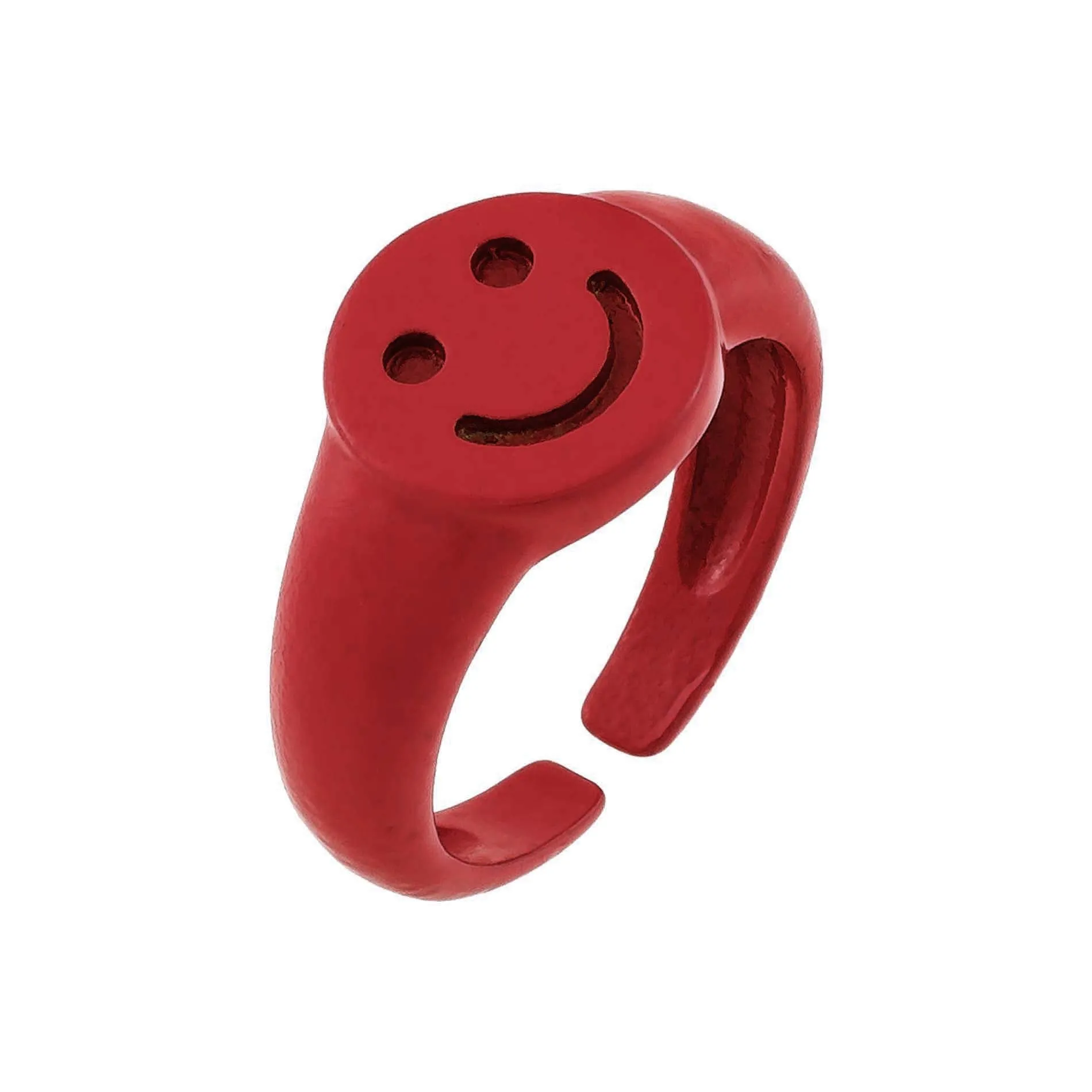 Enamel Adjustable Smiley Ring sold by Adina Eden's product image thumbnail 4