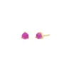 CZ Colored Gemstone Stud Earring sold by Adina Eden's