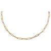 Paperclip Chain Necklace 14K sold by Adina Eden's