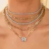 Paperclip Chain Necklace 14K sold by Adina Eden's