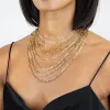 Paperclip Chain Necklace 14K sold by Adina Eden's