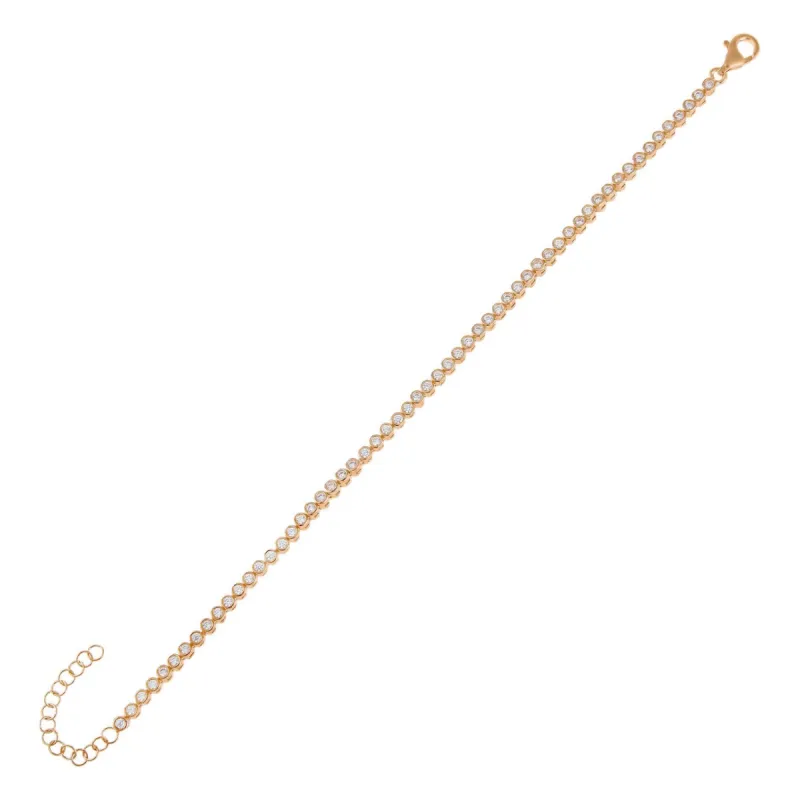 CZ Bezel Bracelet sold by Adina Eden's