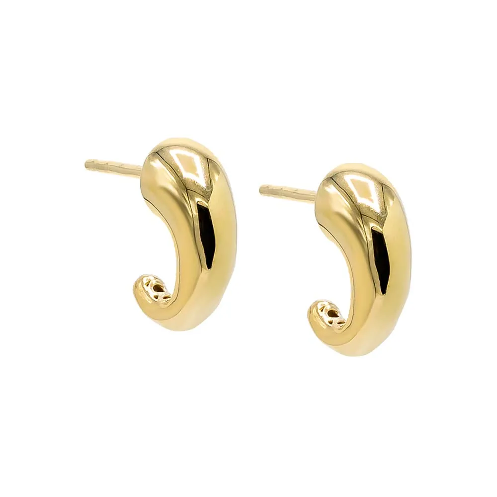 Solid Claw Stud Earring 14K sold by Adina Eden's