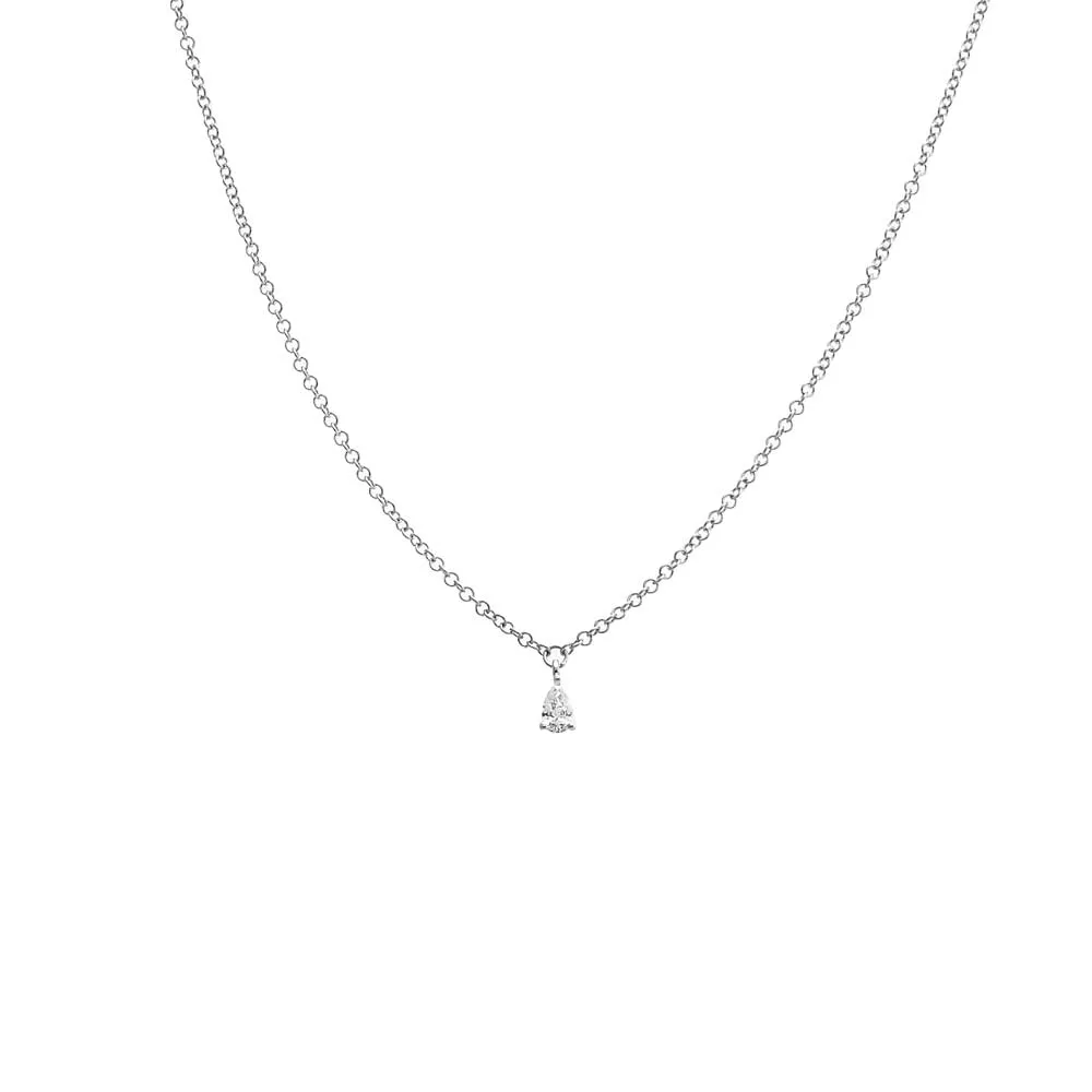 Diamond Pear Dangling Necklace 14K sold by Adina Eden's product image thumbnail 3