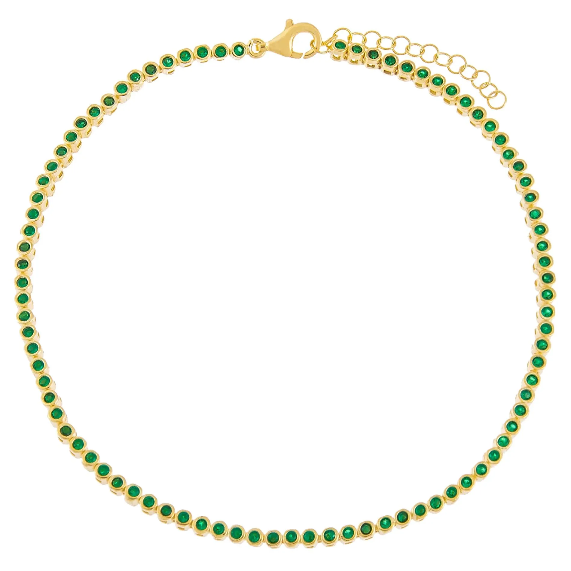 CZ Bezel Anklet sold by Adina Eden's product image thumbnail 2