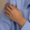 Diamond Pave Star Of David Tennis Bracelet 14K sold by Adina Eden's