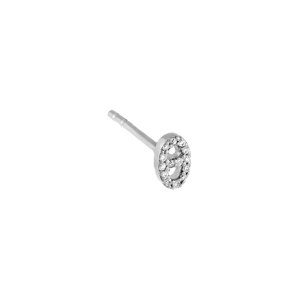 Diamond Mini Mariner Stud Earring 14K sold by Adina Eden's product image thumbnail 5