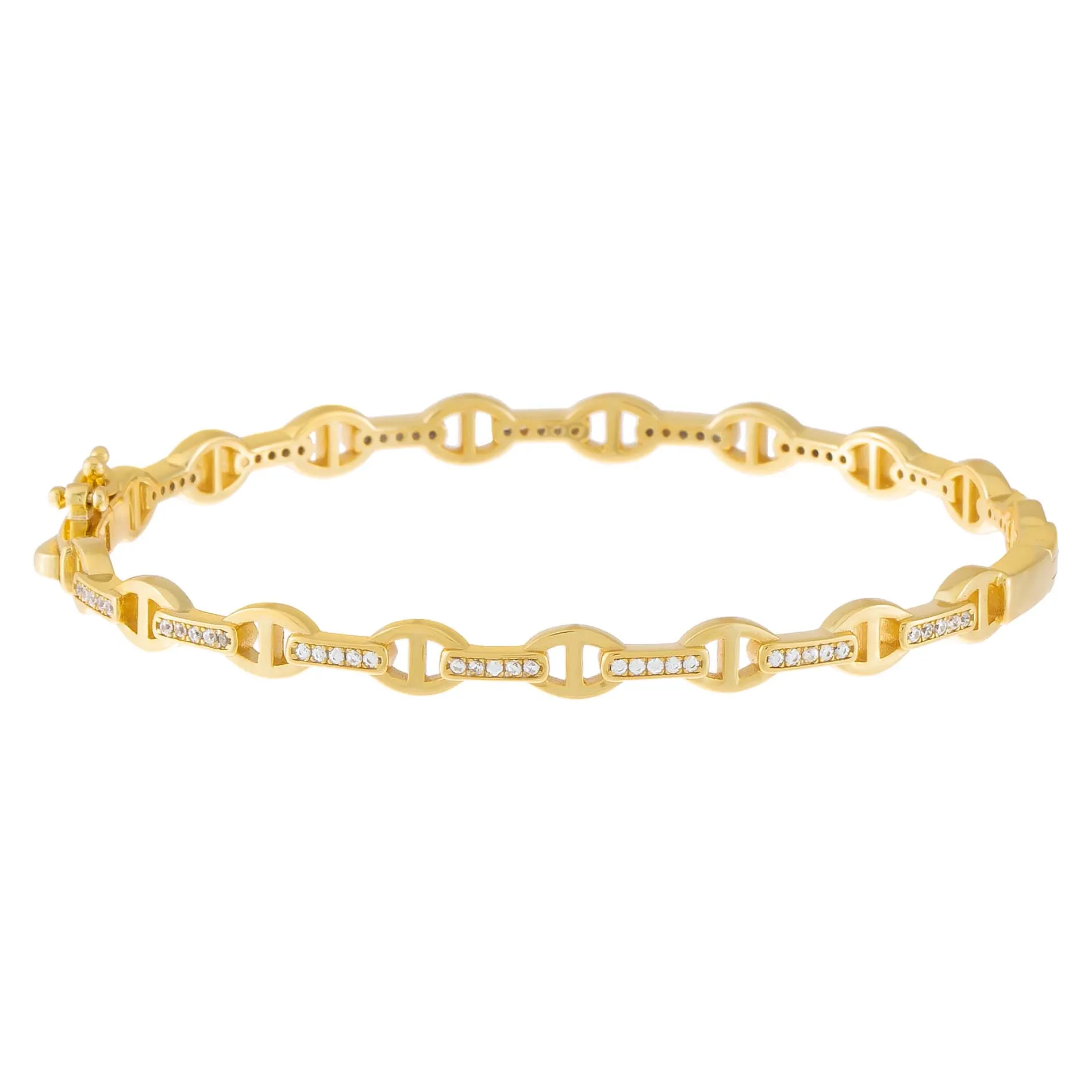 Pavé Mariner Link Bangle sold by Adina Eden's